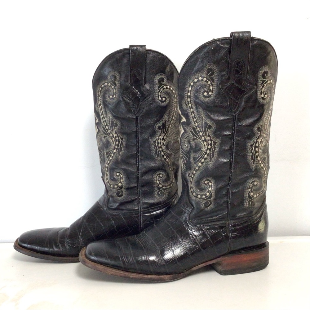 Ferrini Women's Print Alligator S-Toe Western Leather Boot